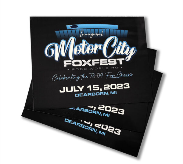 MOTOR CITY FOXFEST DASH PLAQUES From the 2025 Inaugural Event Motor