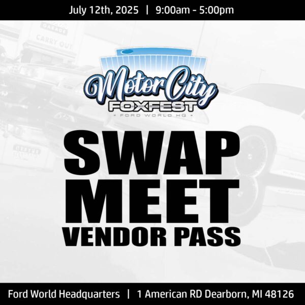 MCFF TICKETS: Swap Meet Vendor Spot