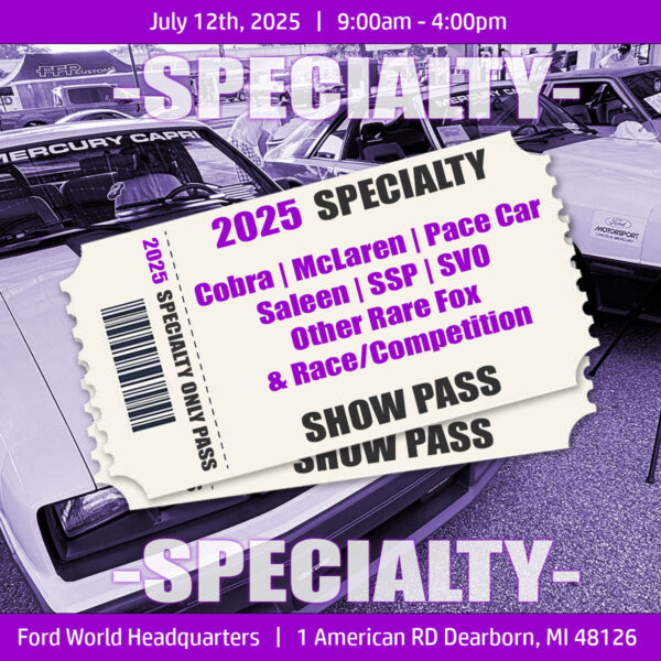MCFF TICKETS: Specialty Only Show Pass